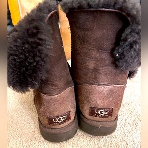 UGG Australia Chocolate Brown Bailey Button